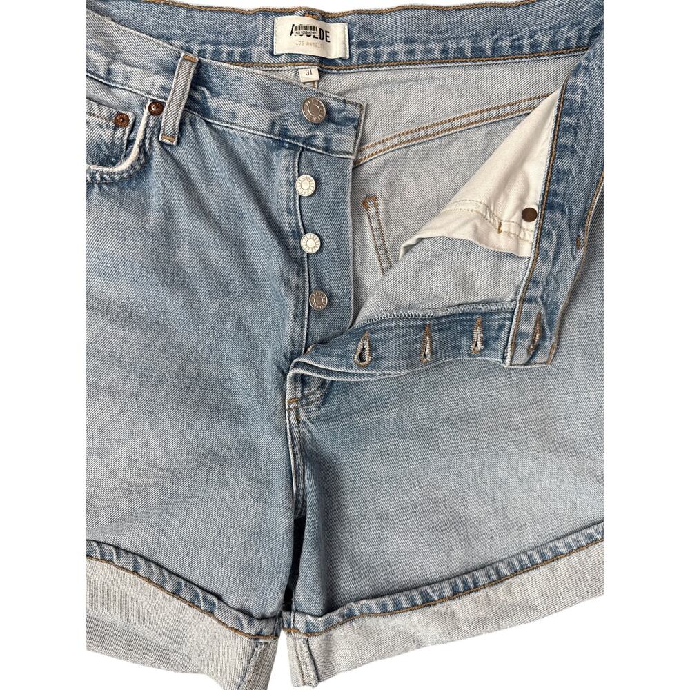 Agolde Cuffed Denim Shorts in Tension Organic Cotton Size 31 - Picture 7 of 9